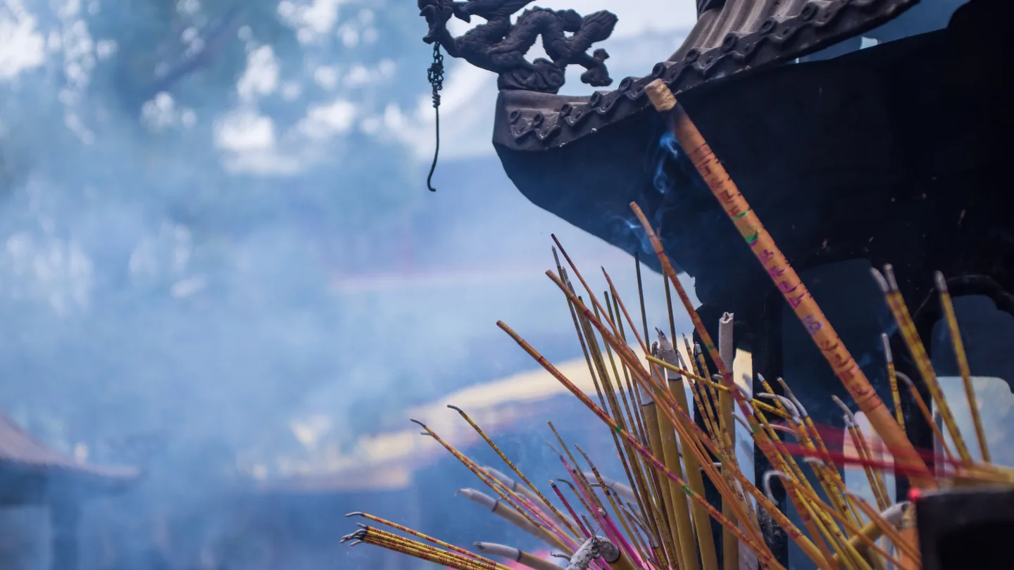 Incense offering representing the spiritual purpose of Kailash Yatra